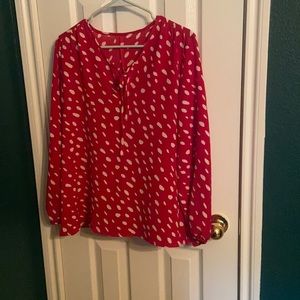 Red spotted shirt